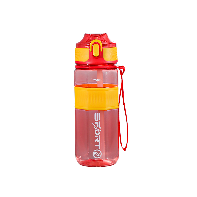 Octagonal Transparent Direct Drinking Sports Water Bottle