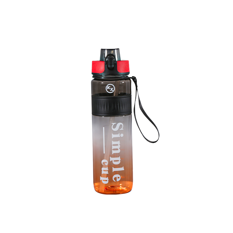 8082 Colorful Direct Drinking Straw Dual-Purpose Sports Water Bottle