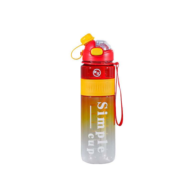 8084 Colorful Dual Drinking Twist Cap Sports Water Bottle