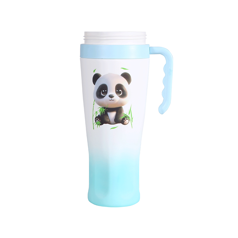 Large Capacity Cute Pattern Plastic Sports Water Bottle