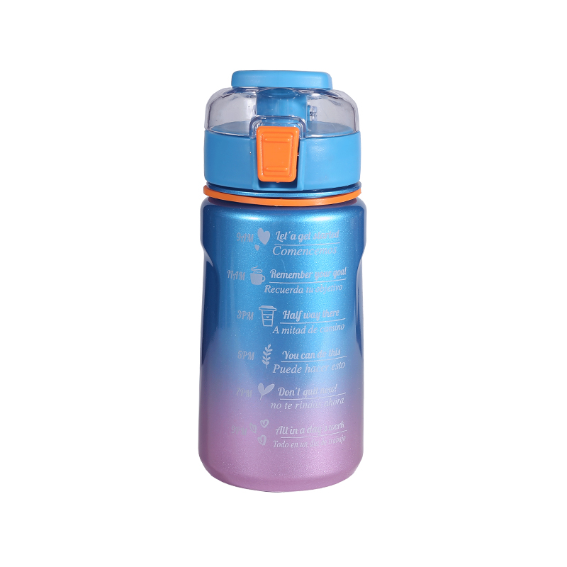 Bounce Cover Multi-Color Gradient Space Cup Sports Water Bottle Set