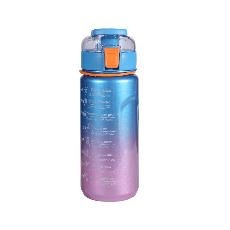 Bounce Cover Multi-Color Gradient Space Cup Sports Water Bottle Set