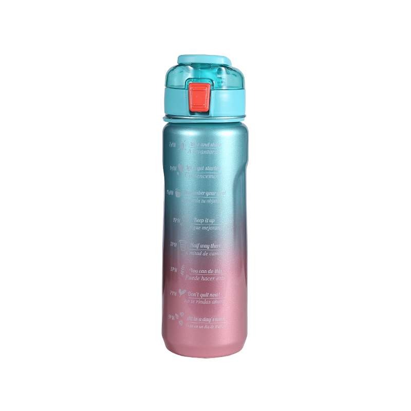 Bounce Cover Multi-Color Gradient Space Cup Sports Water Bottle Set