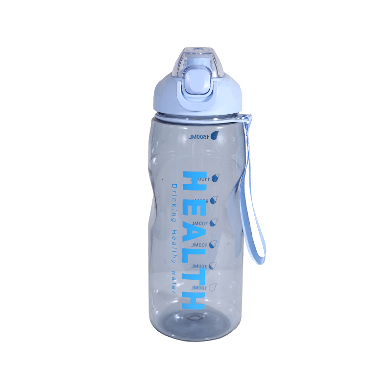 Plastic Transparent Simple Letter Sports Water Bottle Cup Combination