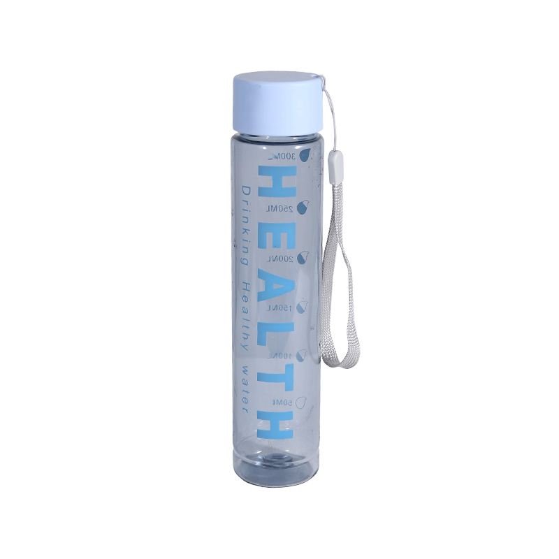 Plastic Transparent Simple Letter Sports Water Bottle Cup Combination