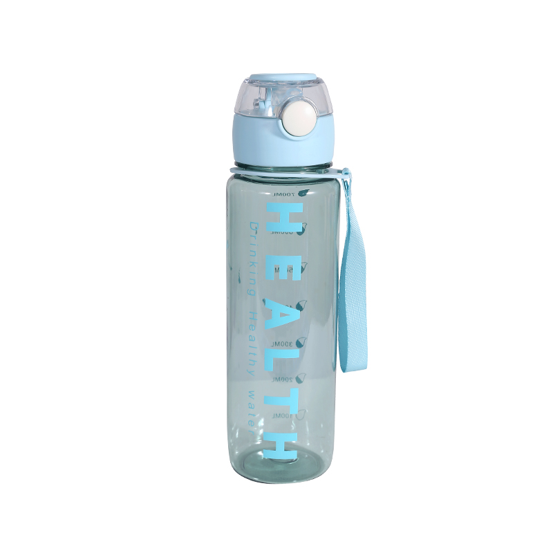 Plastic Transparent Simple Letter Sports Water Bottle Cup Combination