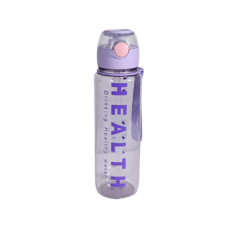 Plastic Transparent Simple Letter Sports Water Bottle Cup Combination