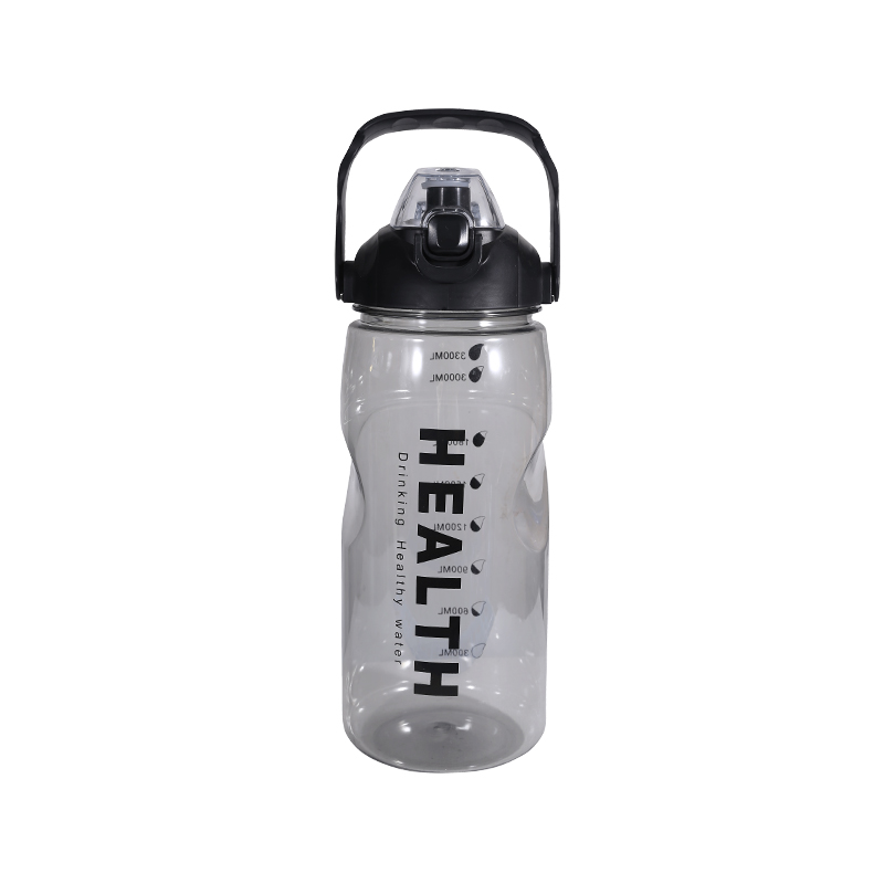 Plastic Transparent Simple Letter Sports Water Bottle Cup Combination