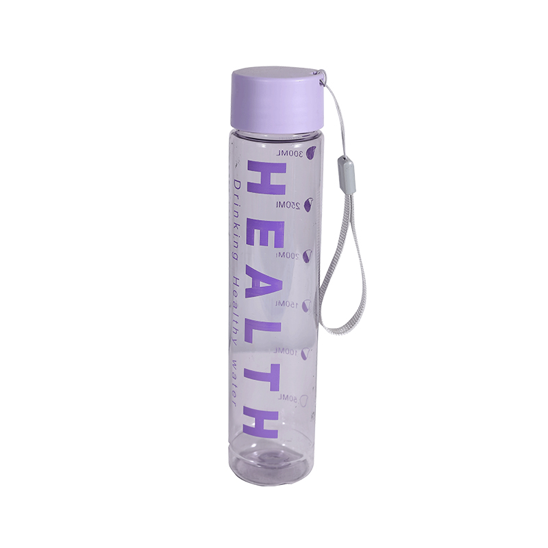 Plastic Transparent Simple Letter Sports Water Bottle Cup Combination