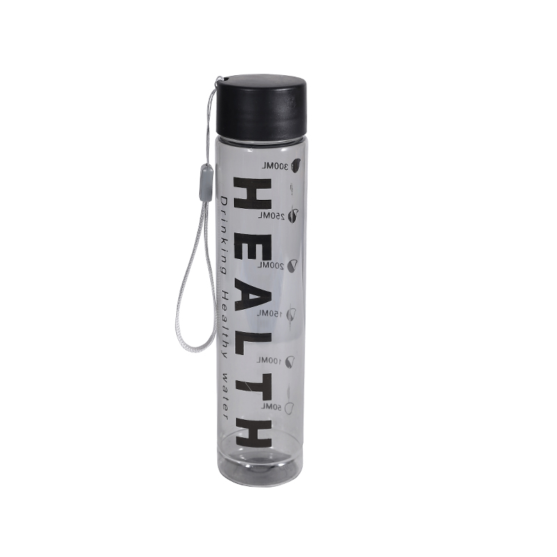 Plastic Transparent Simple Letter Sports Water Bottle Cup Combination