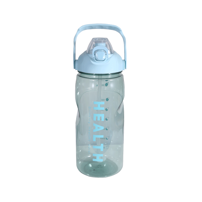 Plastic Transparent Simple Letter Sports Water Bottle Cup Combination