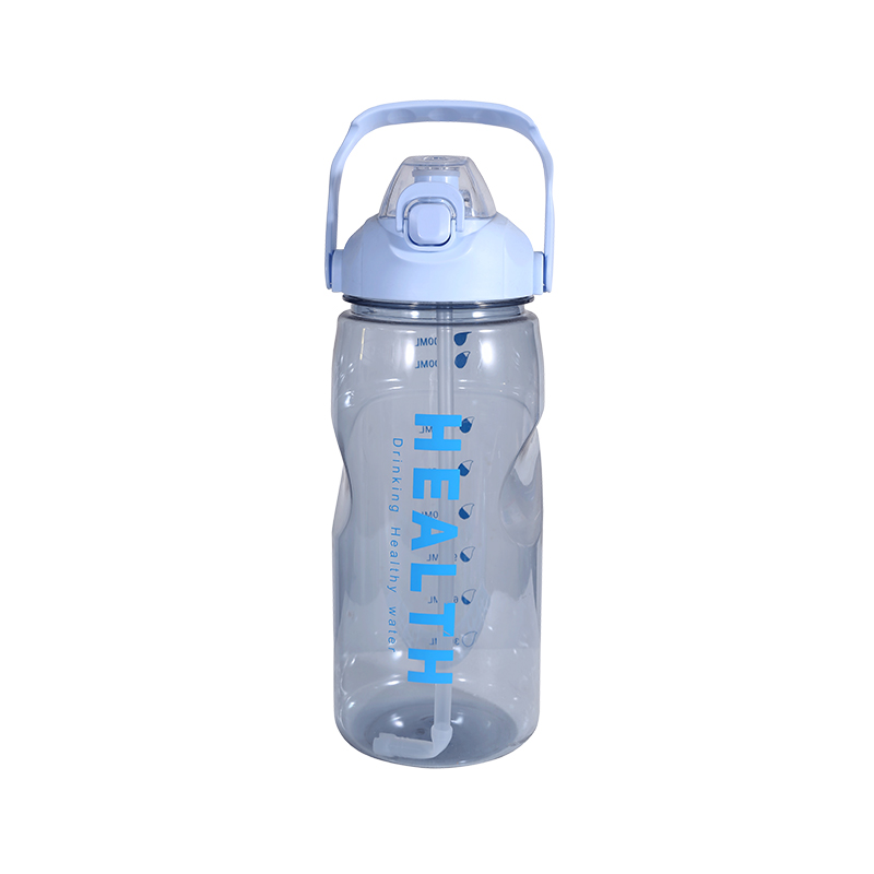 Plastic Transparent Simple Letter Sports Water Bottle Cup Combination