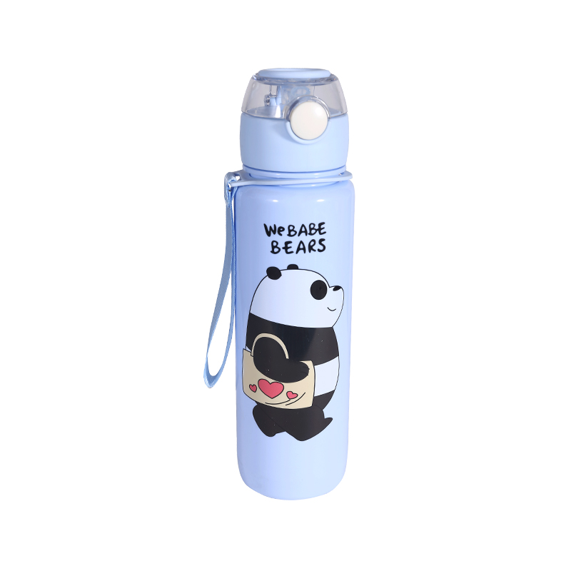 Plastic Cartoon Bear Pattern Children's Water Bottle Cup