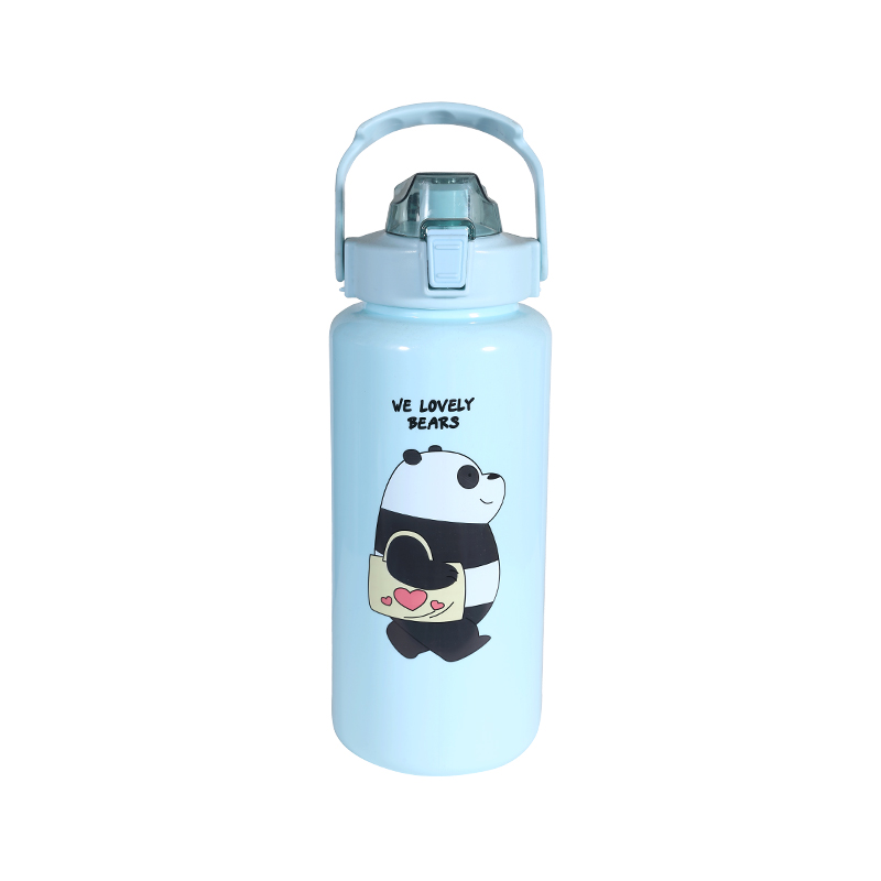 Plastic Cartoon Bear Pattern Children's Water Bottle Cup