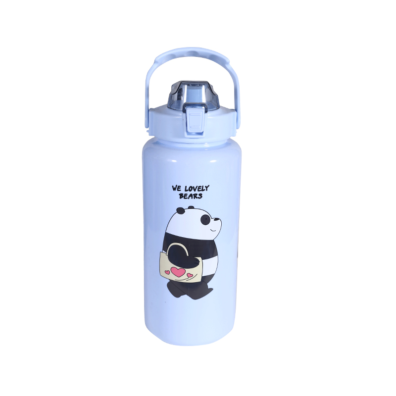 Plastic Cartoon Bear Pattern Children's Water Bottle Cup