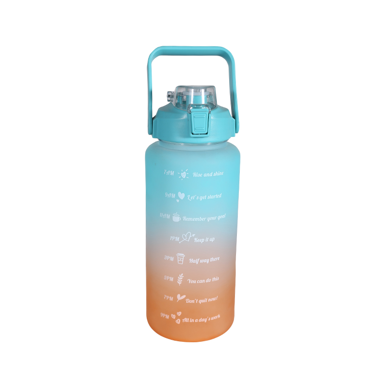 Letter Frosted Gradient Sports Water Cup Set