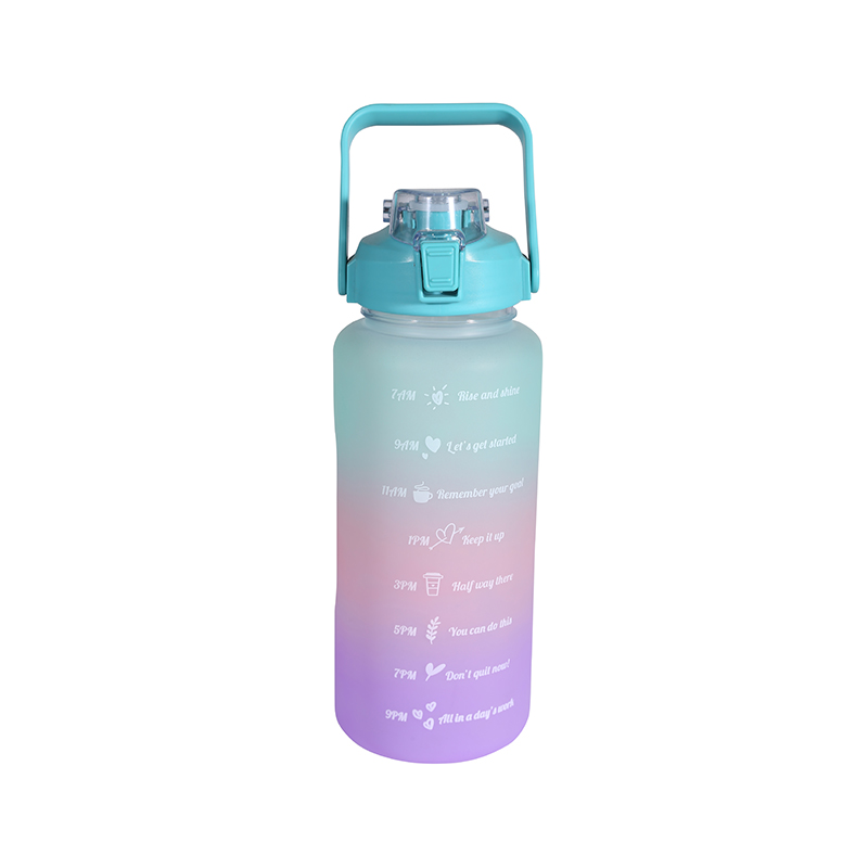 Letter Frosted Gradient Sports Water Cup Set