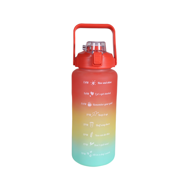 Letter Frosted Gradient Sports Water Cup Set