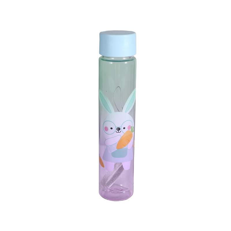 Plastic Cute Cartoon Rabbit Pattern Water Bottle Set