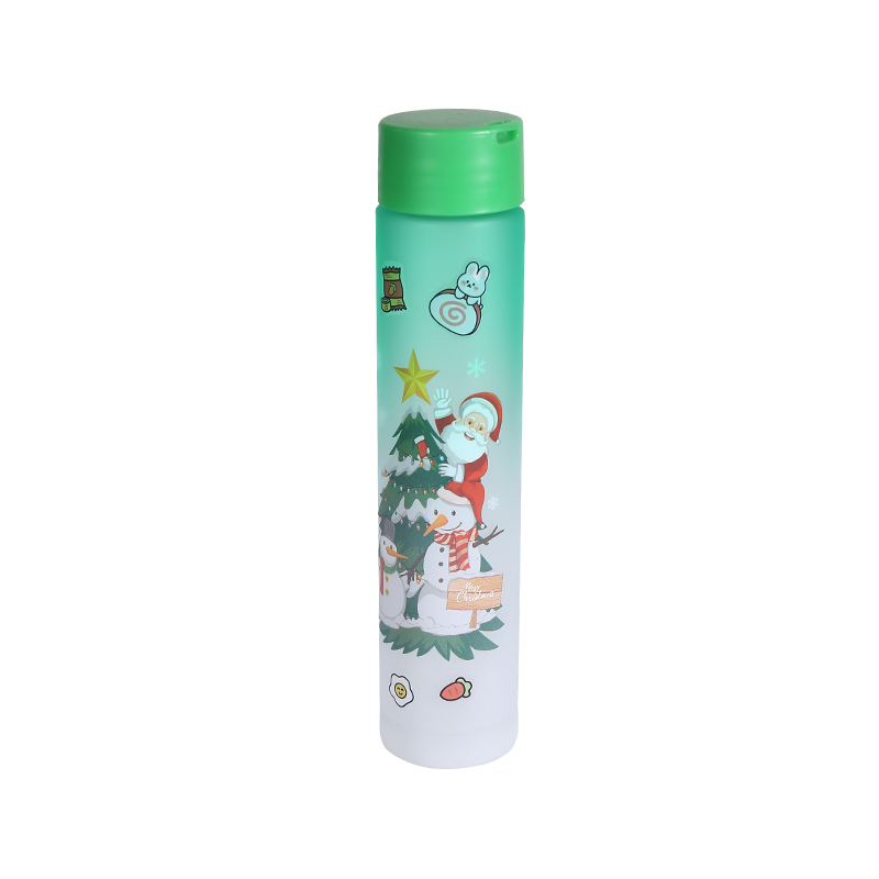 Christmas Series Frosted Gradient Sports Water Bottle Cup