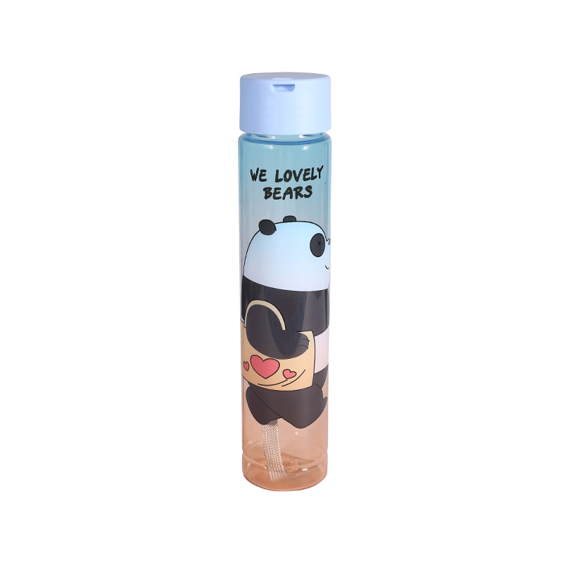 Cute Bear Pattern Water Bottle Set