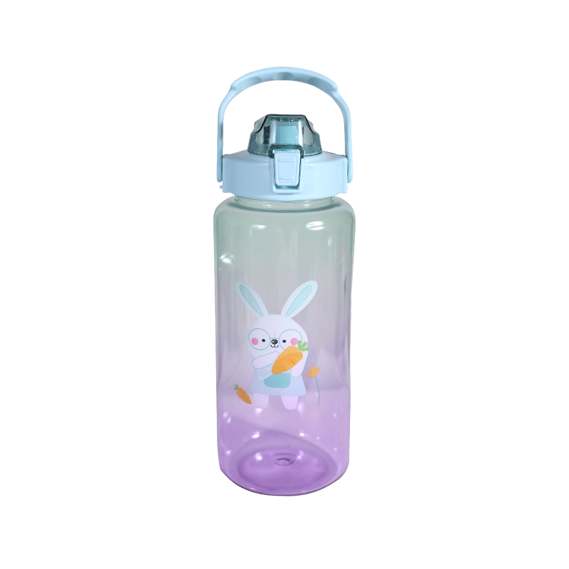 Plastic Cute Cartoon Rabbit Pattern Water Bottle Set