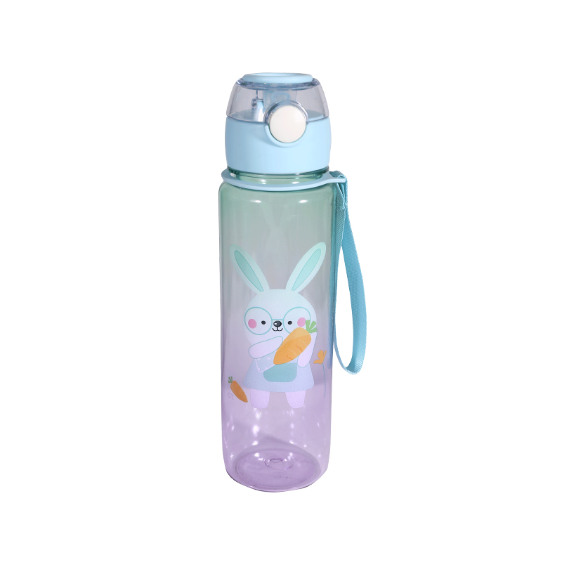 Plastic Cute Cartoon Rabbit Pattern Water Bottle Set