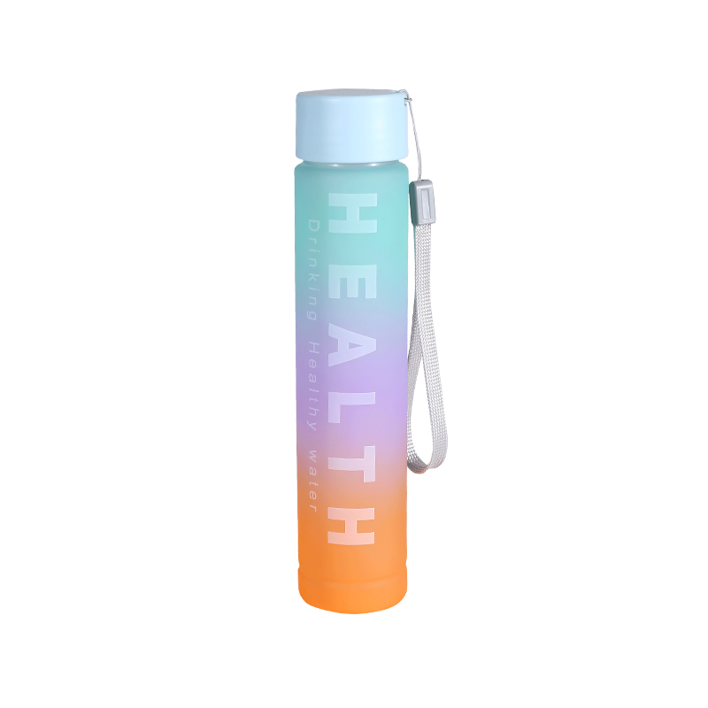 Three-Color Gradient Frosted Outdoor Sports Water Bottle Set