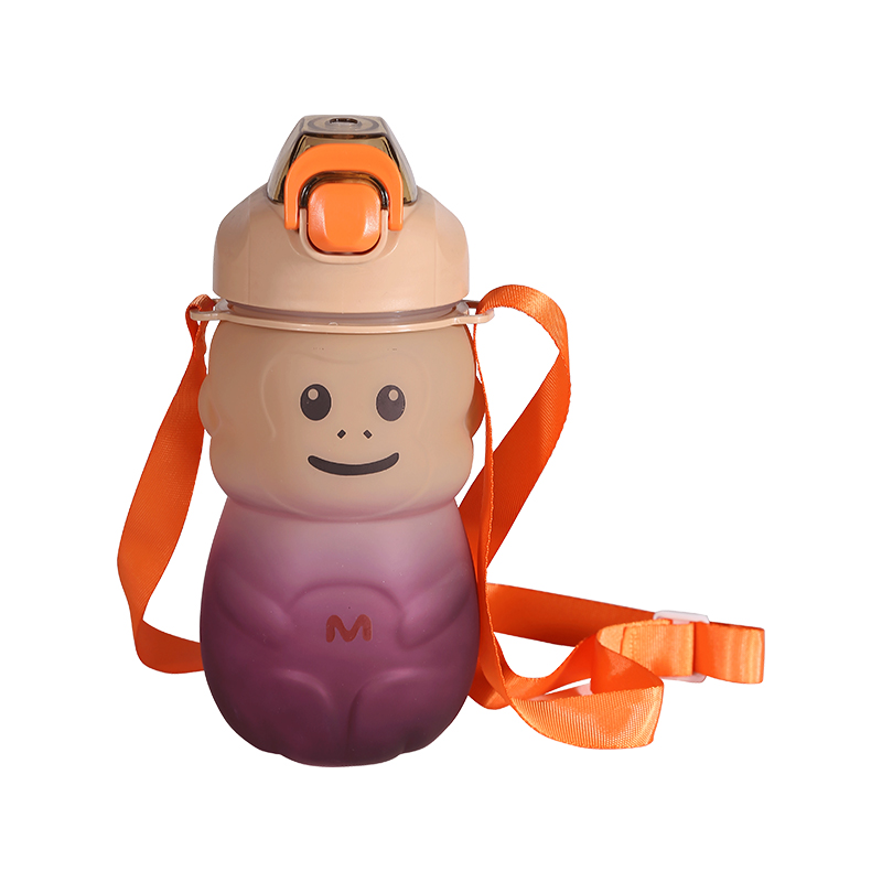 Monkey Gradient Big-Bellied Kettle Water Bottle Three-Piece Set