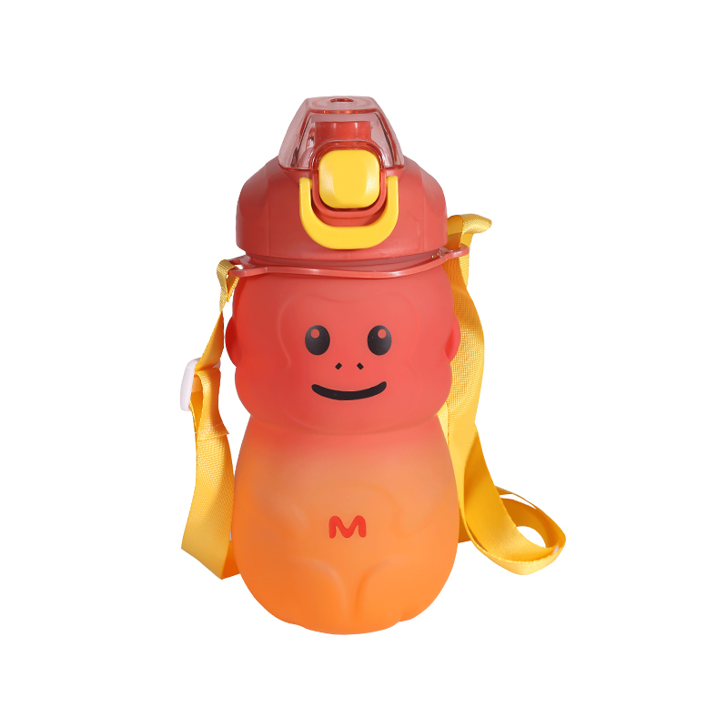 Monkey Gradient Big-Bellied Kettle Water Bottle Three-Piece Set