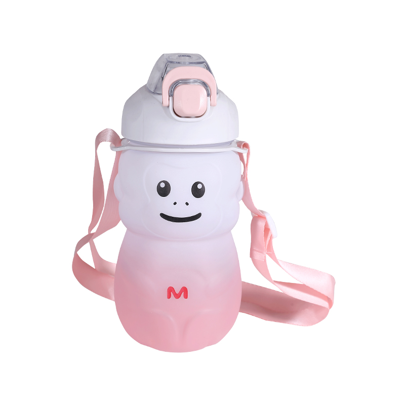 Monkey Gradient Big-Bellied Kettle Water Bottle Three-Piece Set