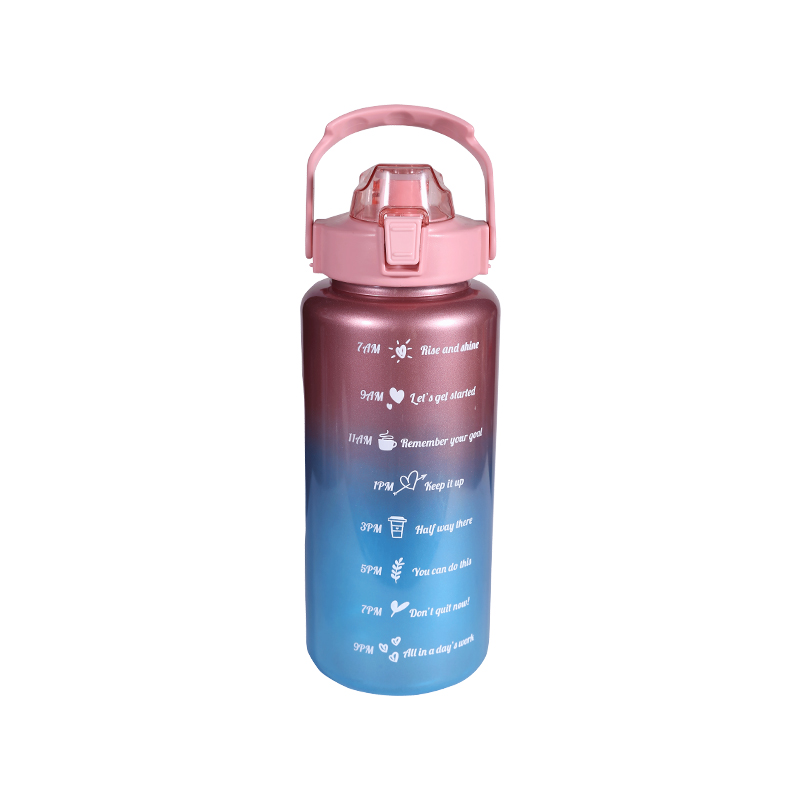 Bounce Cover Multi-Color Gradient Space Cup Sports Water Bottle Set