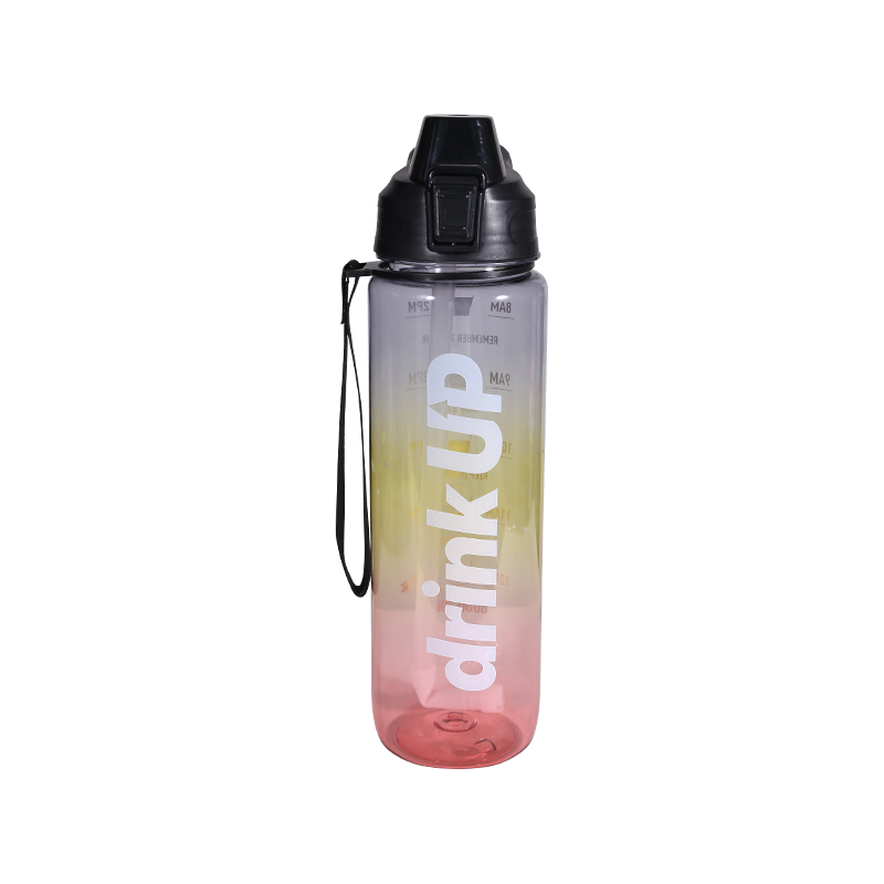 Colorful Letters Plastic Sports Water Bottle