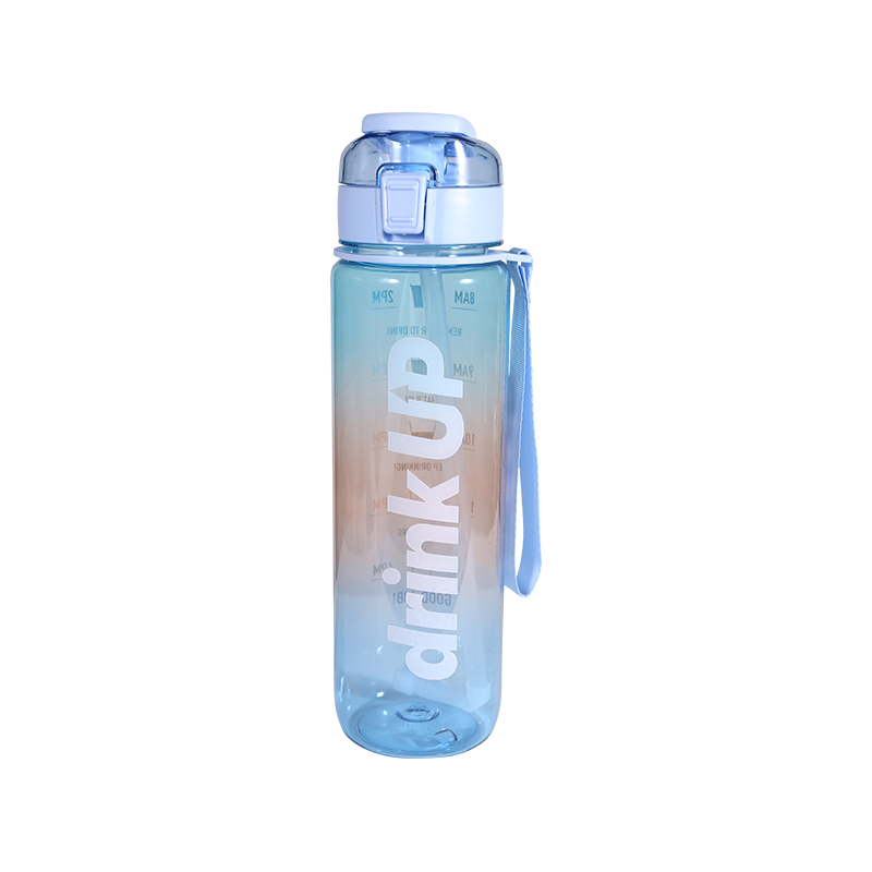 Colorful Letters Plastic Sports Water Bottle