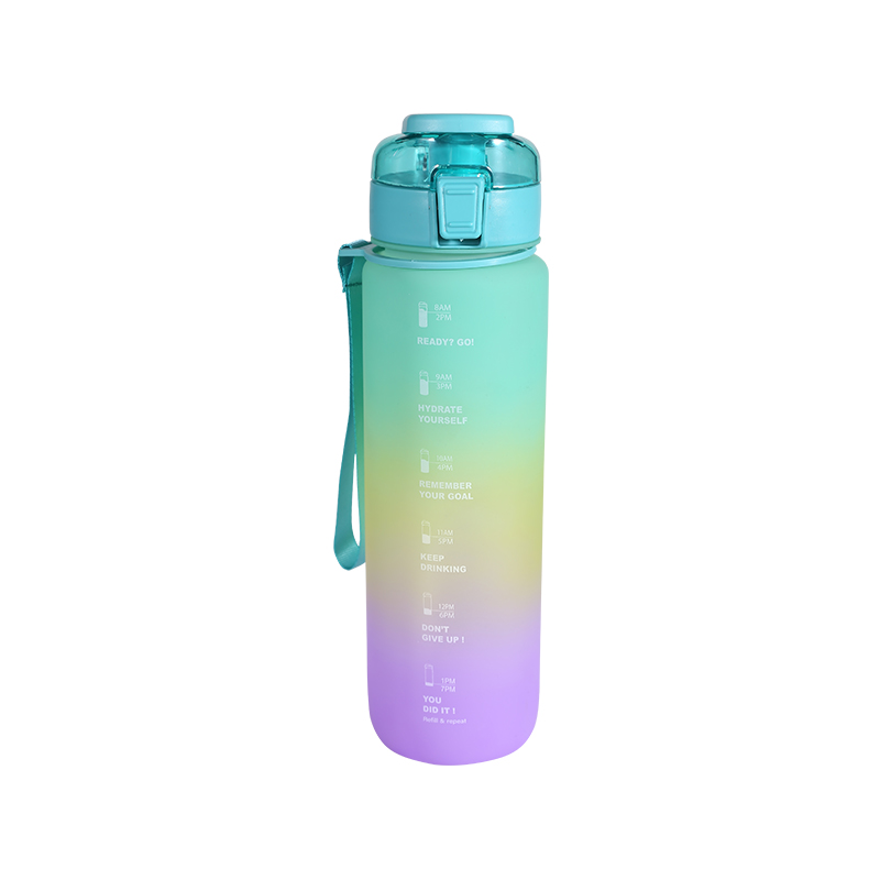 Letter Frosted Gradient Sports Water Cup Set