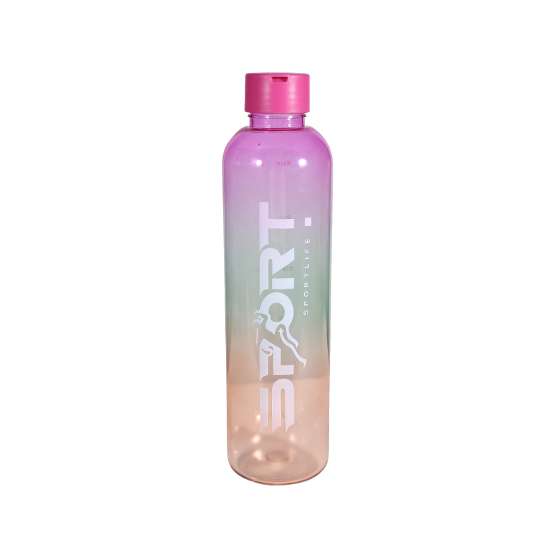 Transparent Three-Color Gradient Sports Water Bottle Set