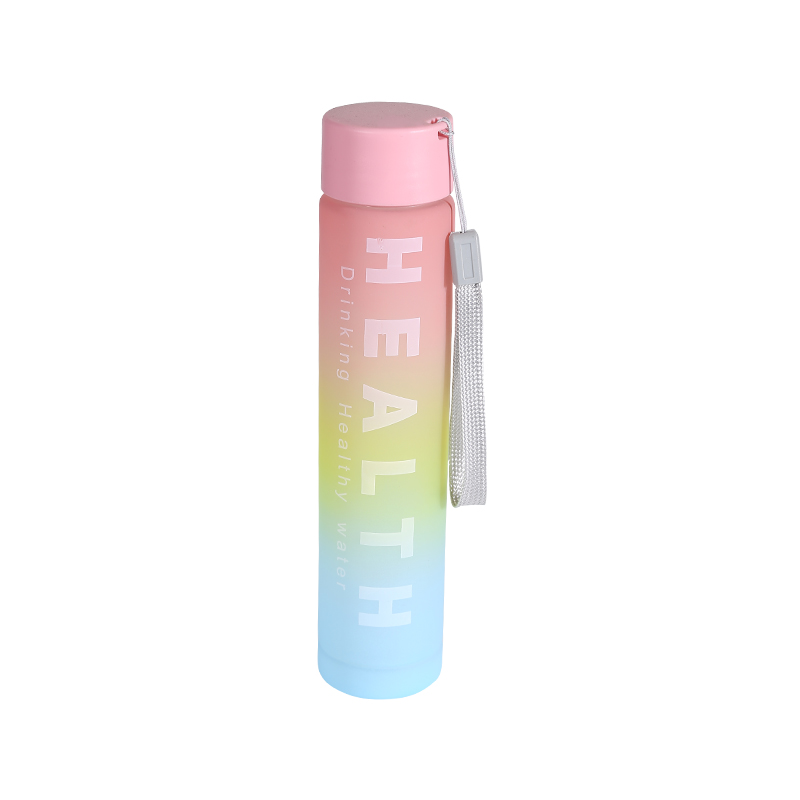 Three-Color Gradient Frosted Outdoor Sports Water Bottle Set