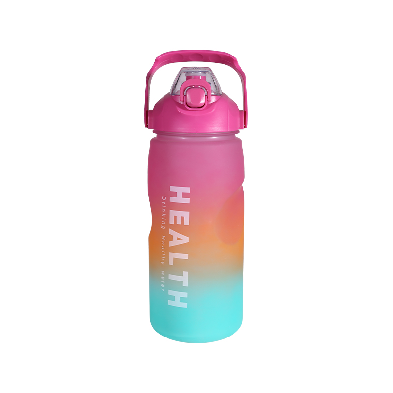 Three-Color Gradient Frosted Outdoor Sports Water Bottle Set