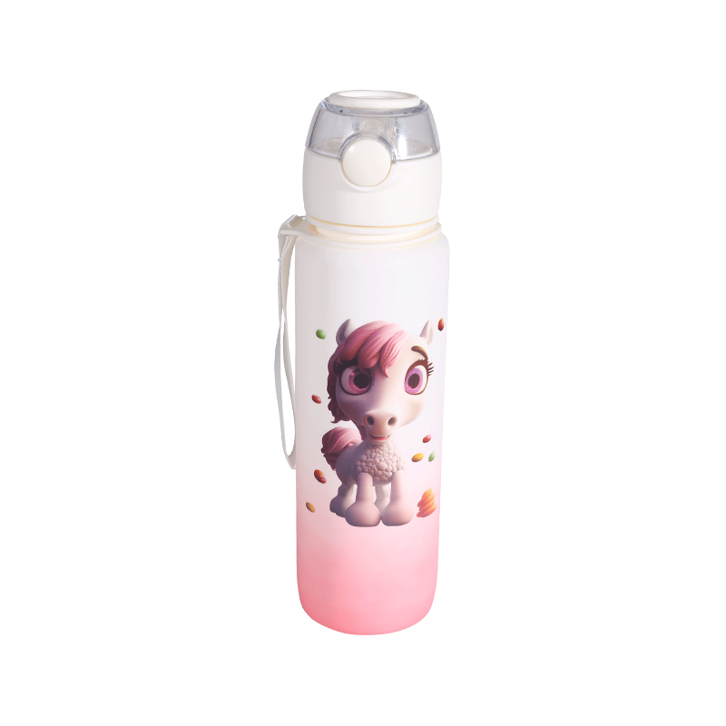 Animal Series Gradient Plastic Water Bottle Cup