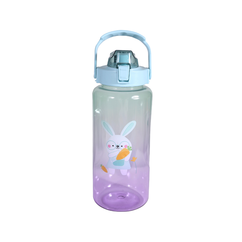 Plastic Cute Cartoon Rabbit Pattern Water Bottle Set