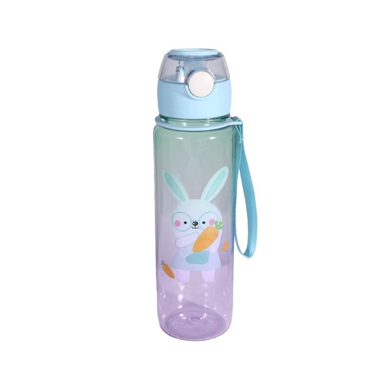 Plastic Cute Cartoon Rabbit Pattern Water Bottle Set