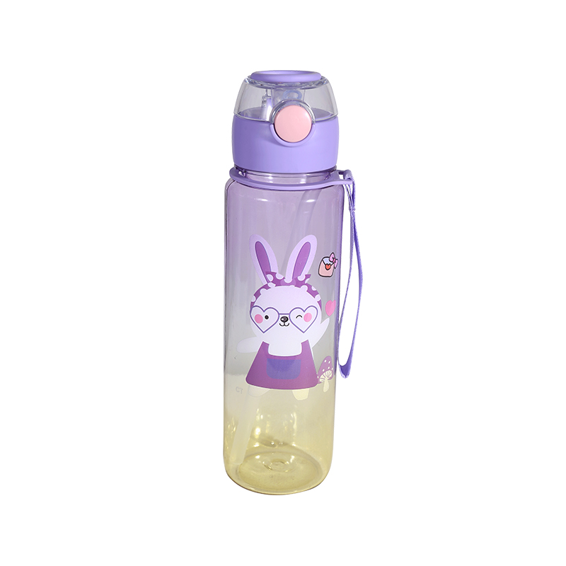 Plastic Cute Cartoon Rabbit Pattern Water Bottle Set