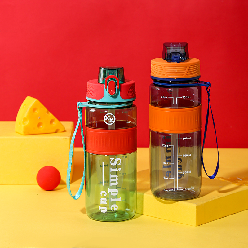 8081 PC Direct Drinking Straw Dual-Purpose Sports Water Bottle