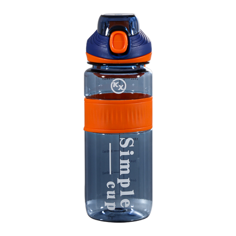 750ml Transparent Simple Drinking Mouth Sports Water Bottle